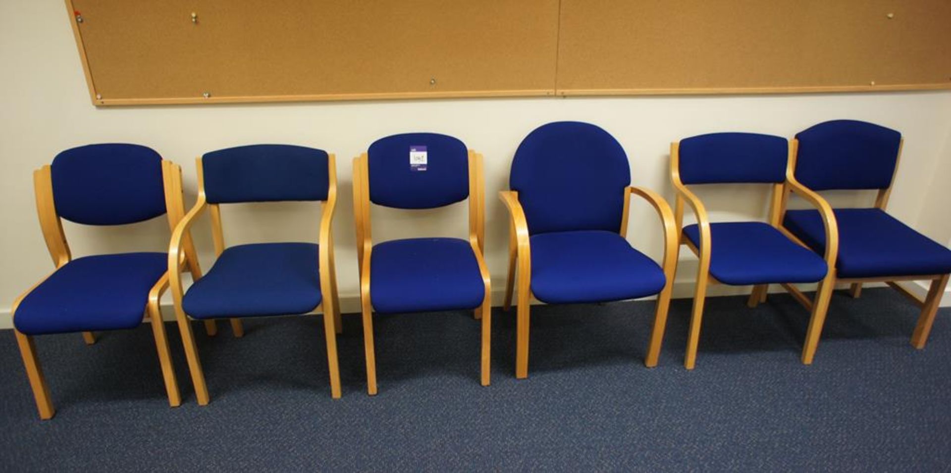 * 6 x Various Upholstered Meeting Chairs Photographs are provided for example purposes only and do