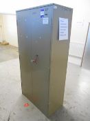 * Heavy Duty Steel secure Double Door Cabinet 1830 x 920 x 450 Photographs are provided for