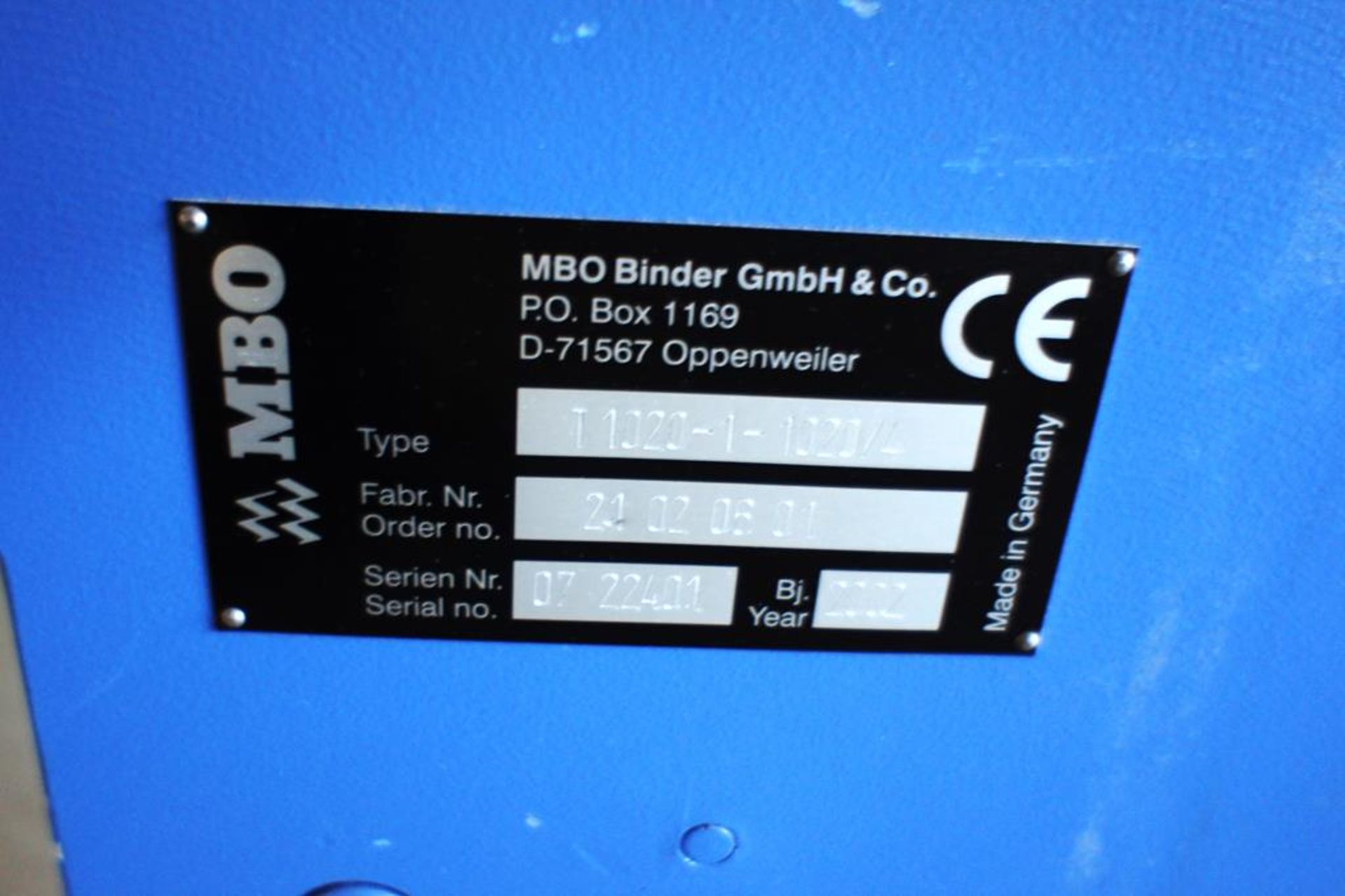 * MBO Perfection type T1020-1-1020/4 folder, fabrication no. 21.02.06.01, serial number 07 22401 ( - Image 36 of 92