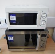 * 2 Various Microwave Ovens Photographs are provided for example purposes only and do not