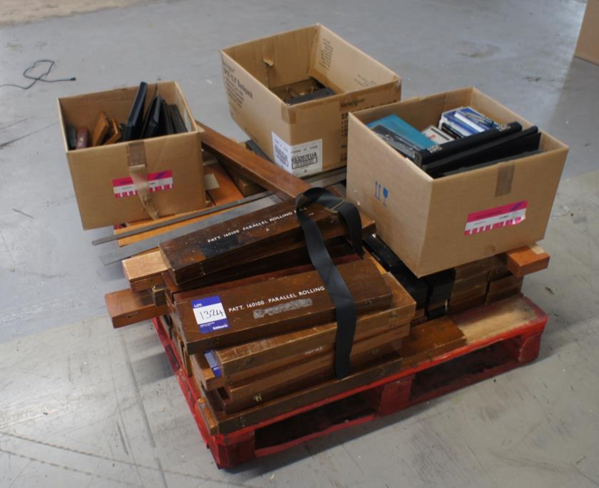 * Contents to pallet including Rolling Rules, Straight Edges, Drawing Equipment etc. Photographs are - Image 2 of 3