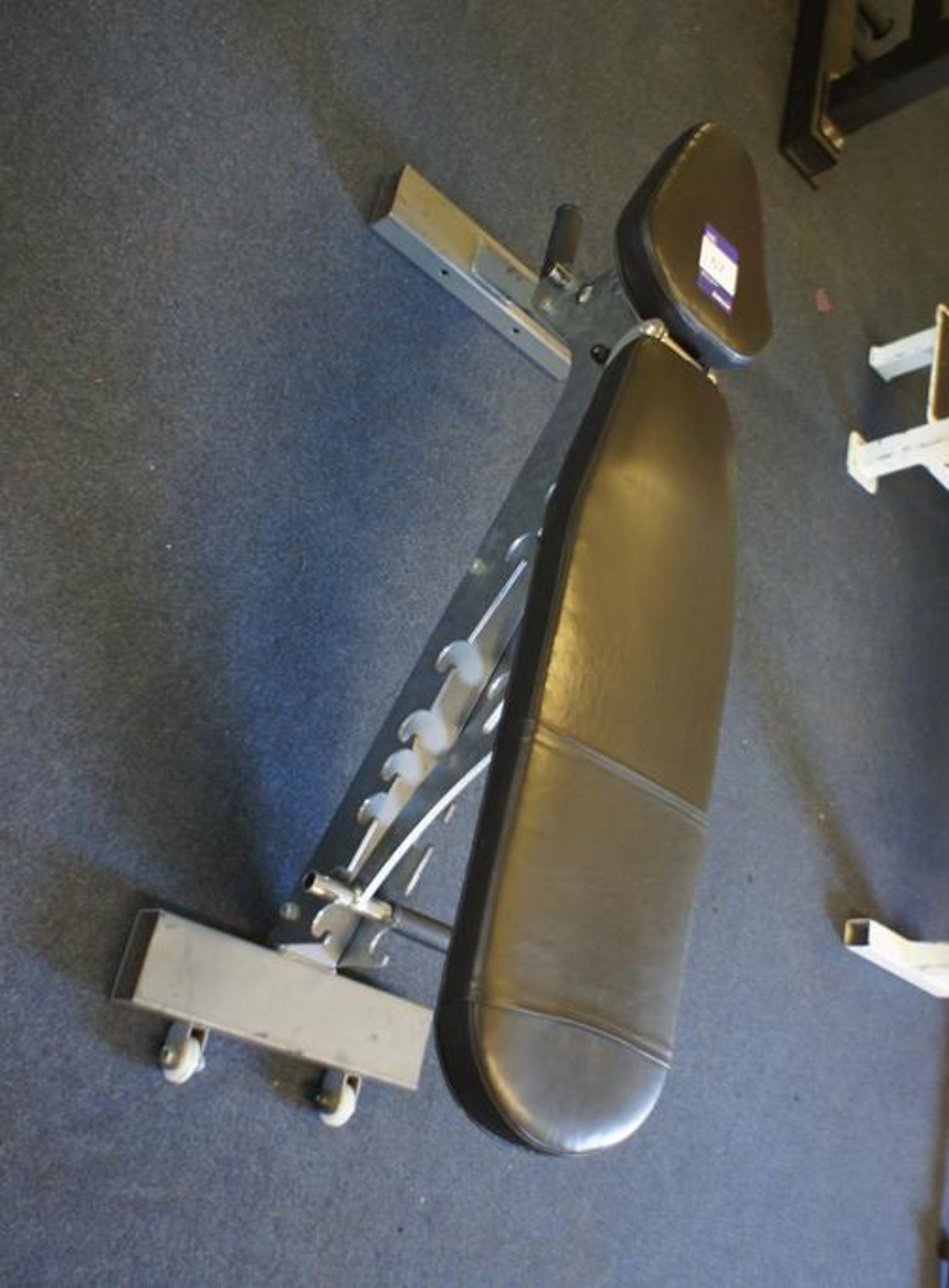 * Unbranded 2 Section Adjustable Weight Lifting Bench, Black. Please note Collection of this lot - Image 2 of 8