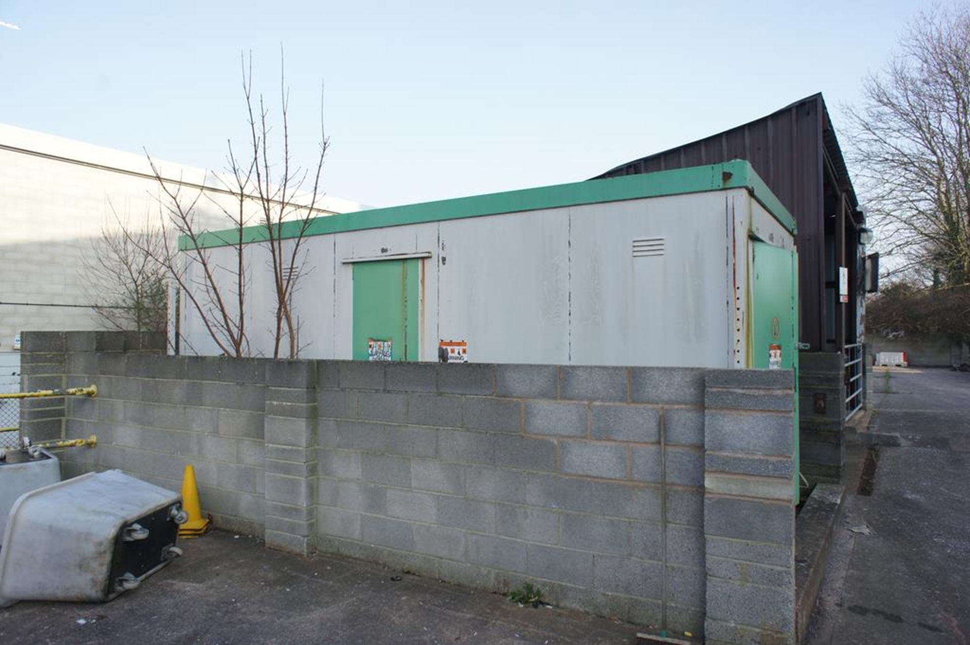 Steel Chemical Store 20ft x 8ft with double door / pedestrian door access, bunded floor and - Image 5 of 8