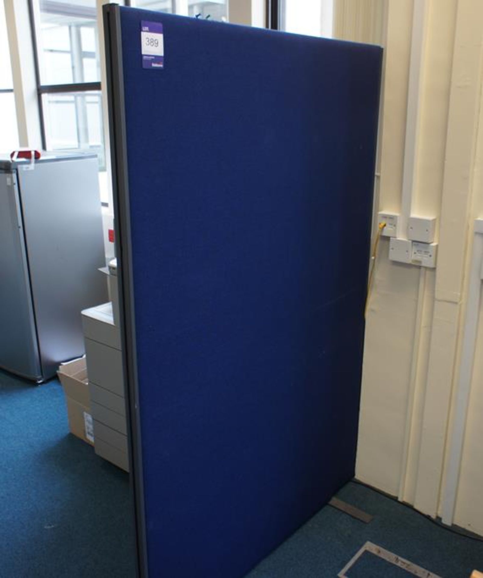 * 2 upholstered Free Standing Office Partions 1800x1200mm Photographs are provided for example - Image 2 of 7