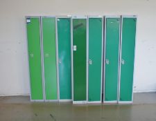 * 7 Various Personnel Lockers, Green Photographs are provided for example purposes only and do not