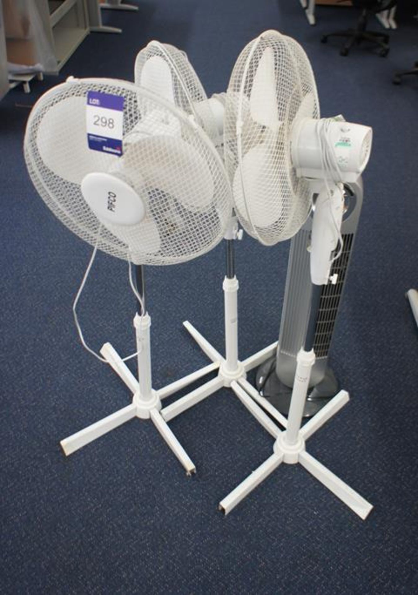 * 3 Various Pedestal Fans Photographs are provided for example purposes only and do not represent - Image 4 of 11