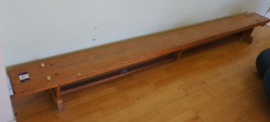 * 2x11ft Wooden Gymnasium Benches. Please note Collection of this lot is from Taunton. This lot is
