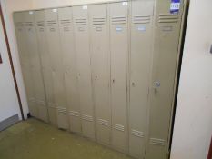 * 10 Metal Personnel Lockers (no keys) Photographs are provided for example purposes only and do not