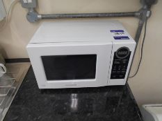 * LEC Elan A Class Refrigerator and Daewoo 700W Microwave Photographs are provided for example