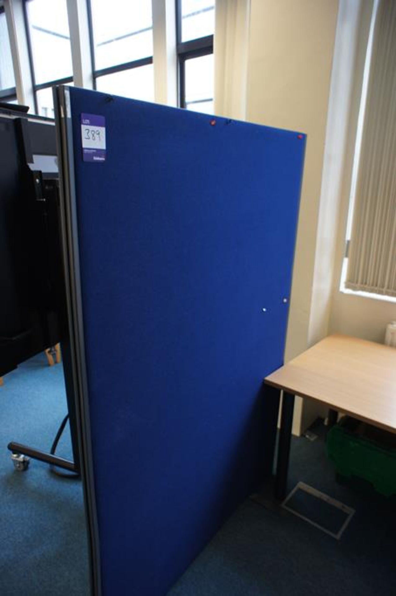* 2 upholstered Free Standing Office Partions 1800x1200mm Photographs are provided for example - Image 6 of 7