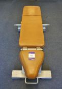 * Cybex 2 Section Adjustable Weight Lifting Bench, Brown. Please note Collection of this lot is from