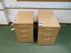 * 2 Various Desk High 3 Drawer Office Pedestals Photographs are provided for example purposes only