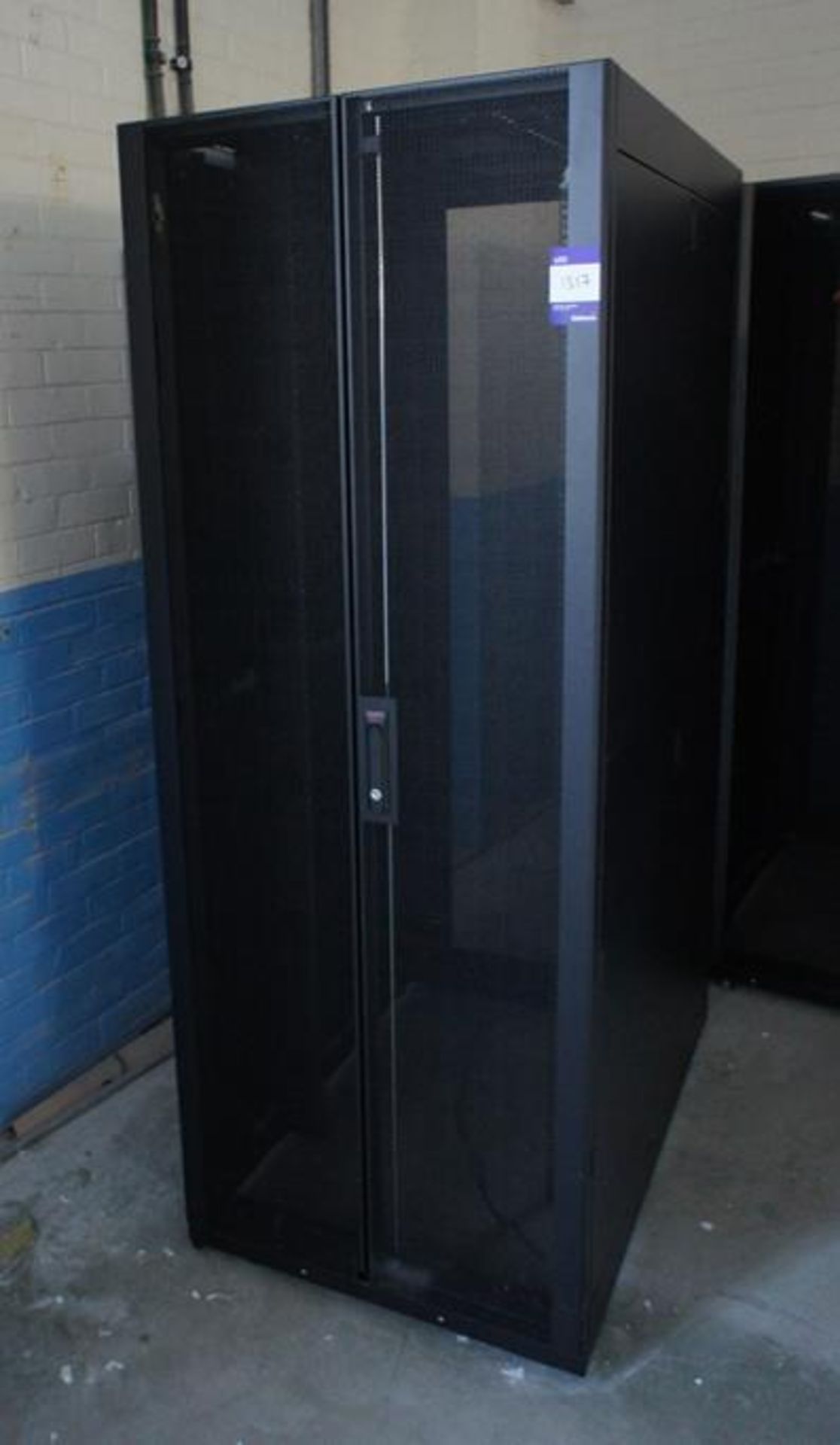 * APC AR3350 Nutshelter server enclosure with single and double door entry, approx. size: width - Image 2 of 3