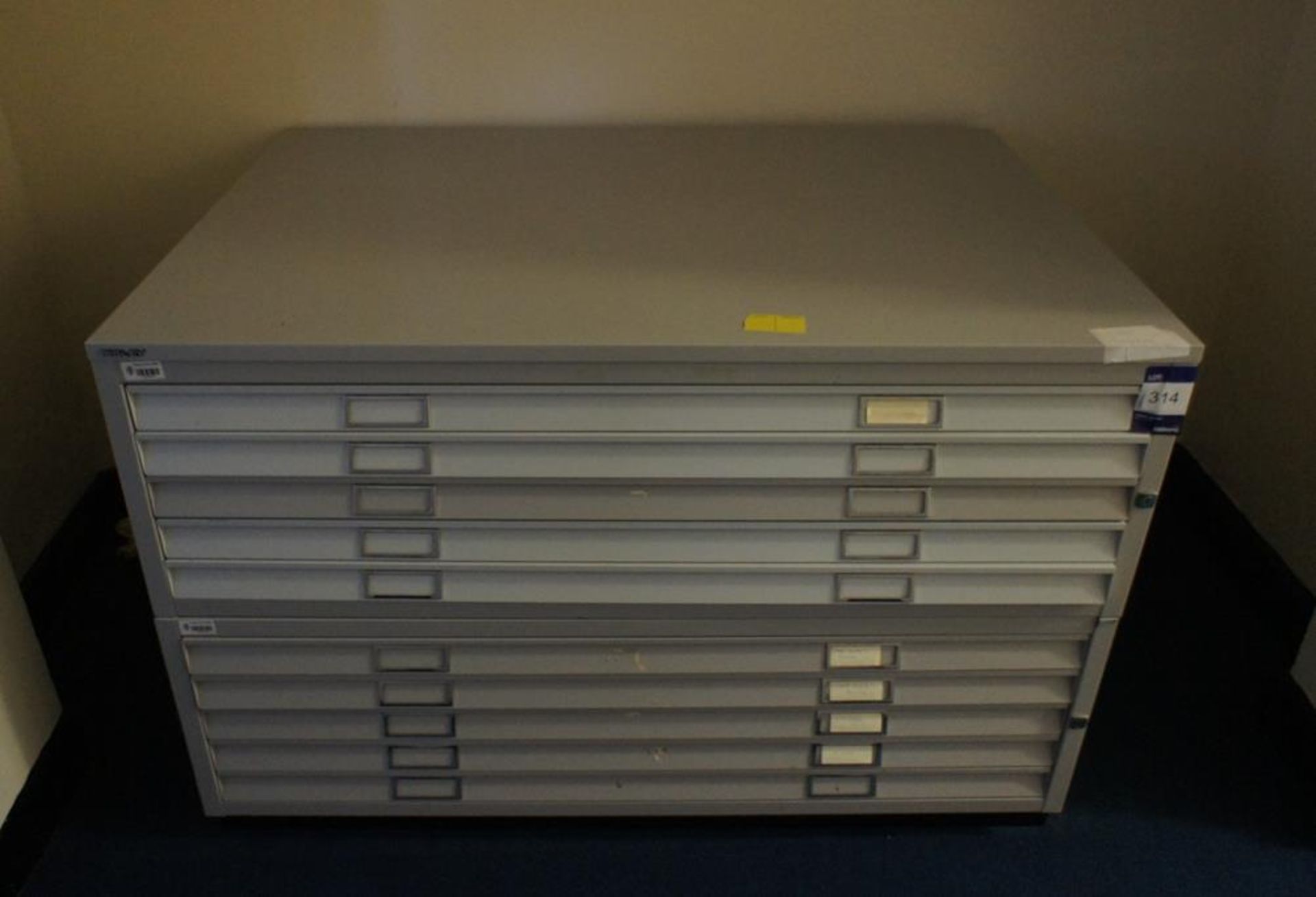 * Bisley Steel 10 Drawer Plan Chest Photographs are provided for example purposes only and do not - Image 2 of 3