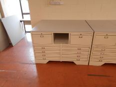 * 6 Drawer Metal Plan Chest 900 x 1370 x 1100 Photographs are provided for example purposes only and