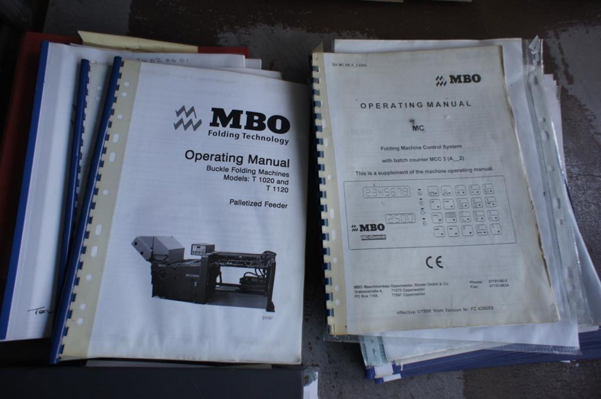 * MBO Perfection type T1020-1-1020/4 folder, fabrication no. 21.02.06.01, serial number 07 22401 ( - Image 70 of 92