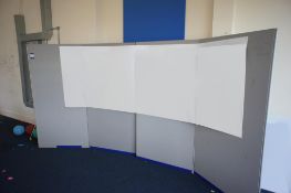 * 4 Freestanding Upholstered Office Partions (2000x1000) Photographs are provided for example