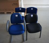 * 4 Various Upholstered Office Meeting/Waiting Chairs Photographs are provided for example