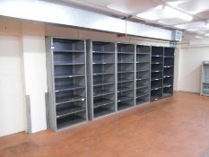 * 6 Bays of Adjustable Office Shelving with Adjustable Shelves 2200 x 940 x 620 each bay Photographs
