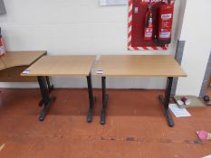 * 2 Oak Effect Office Tables 800 x 600 Photographs are provided for example purposes only and do not