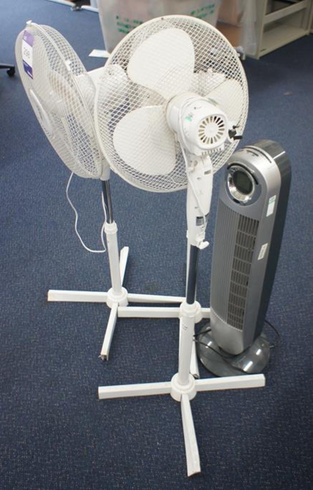 * 3 Various Pedestal Fans Photographs are provided for example purposes only and do not represent - Image 3 of 11