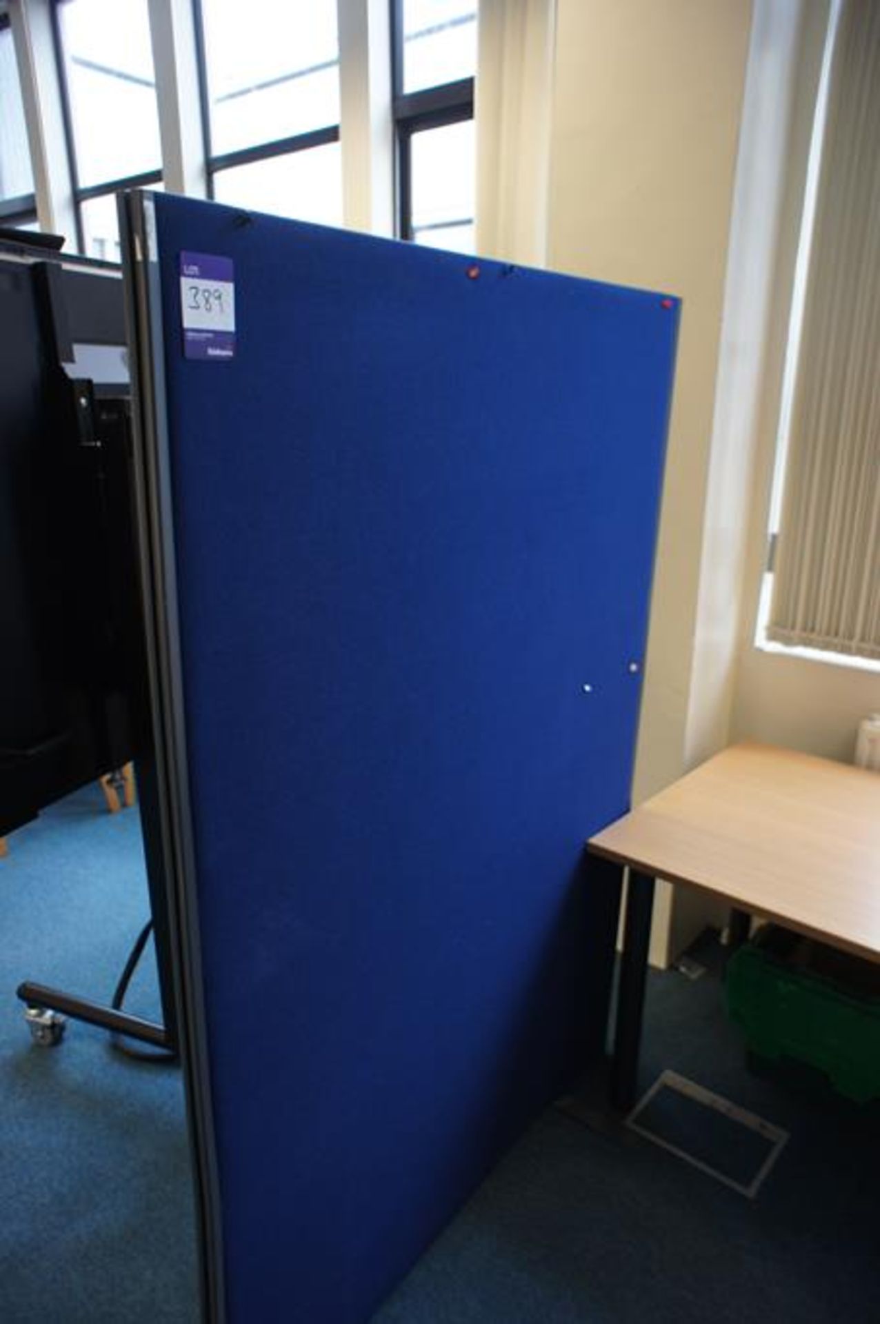 * 2 upholstered Free Standing Office Partions 1800x1200mm Photographs are provided for example - Image 5 of 7