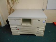 * Large Metal 6 Drawer Plan Chest 890 x 1370 x 1110 Photographs are provided for example purposes