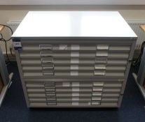 * Bisley Steel 10 Drawer Plan Chest 1000x920x690mm Photographs are provided for example purposes