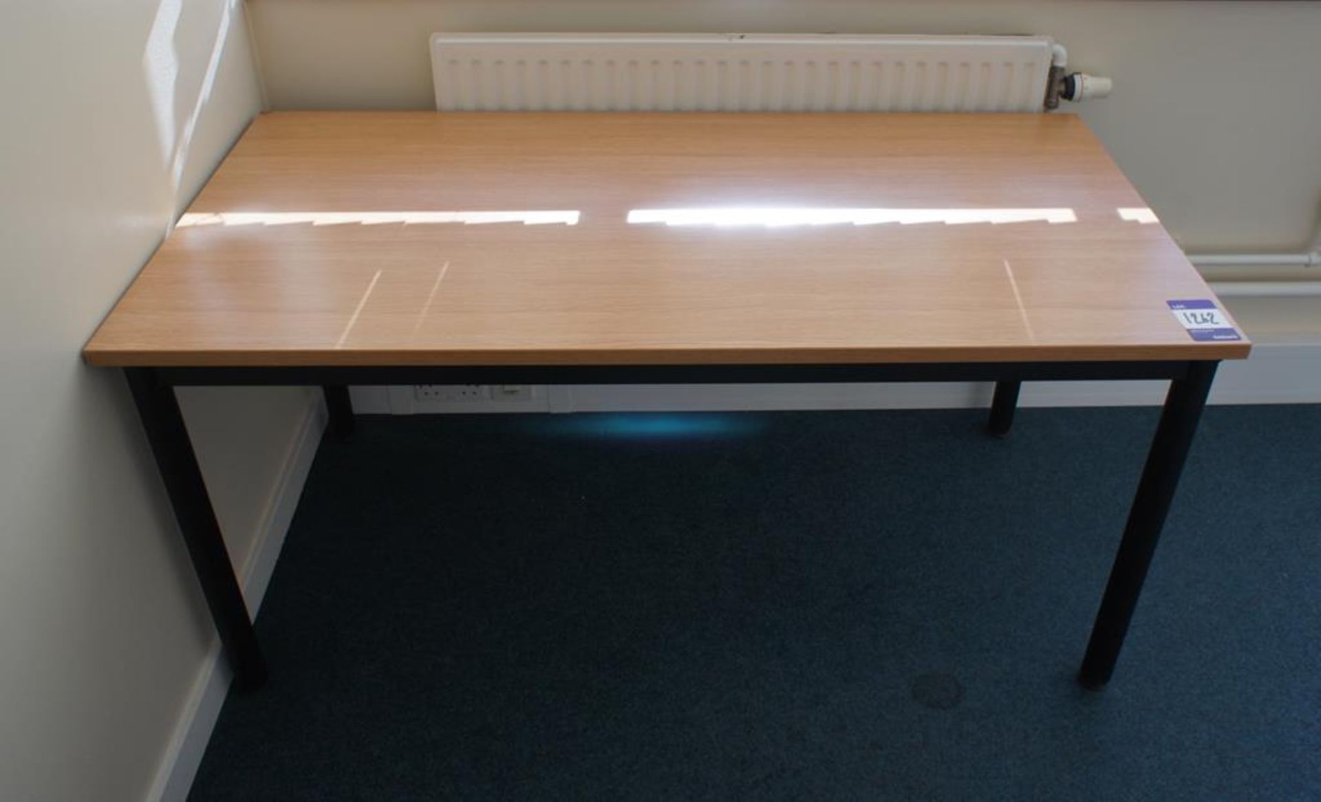 * 2 x Oak Effect Office Tables 1500 x 750 Photographs are provided for example purposes only and