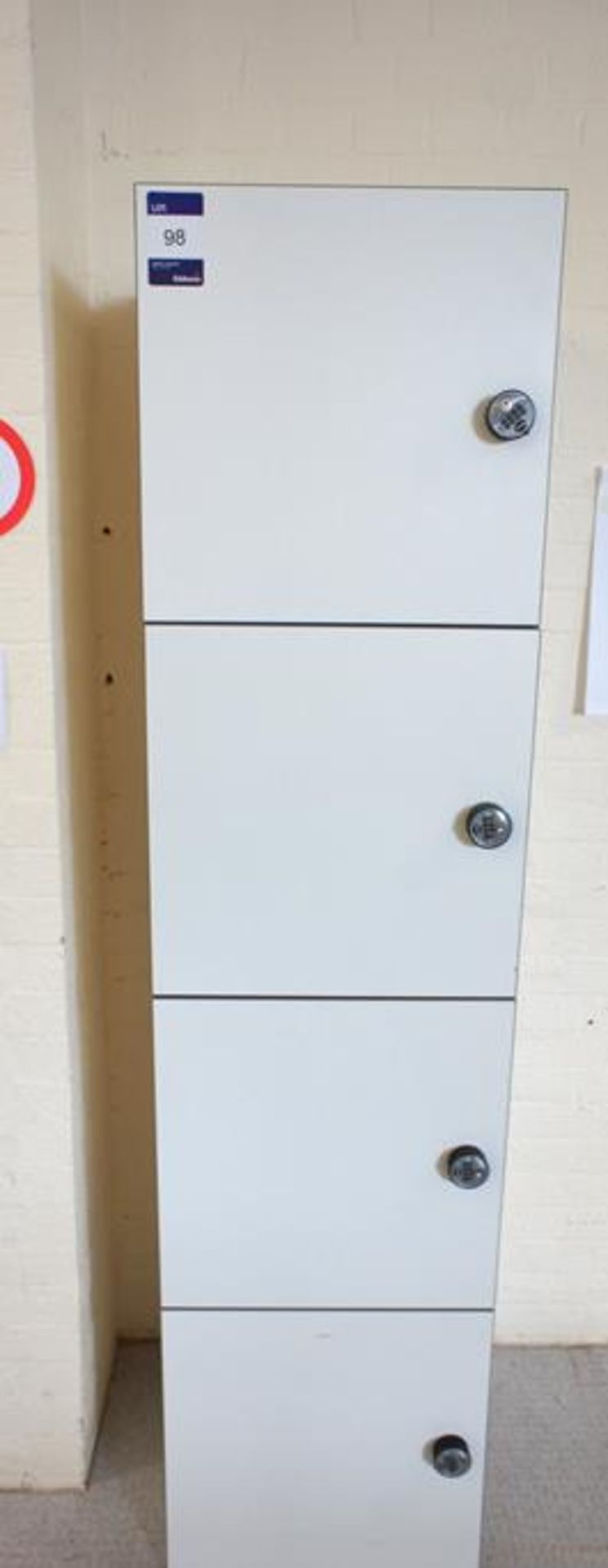 * 4 Compartment Cupboard with Lockkey Combination Locks Photographs are provided for example - Image 2 of 4