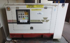 FG Wilson (Massey Ferguson) 930-65E Standby Backup Generator in acoustic cabinet, serial number: