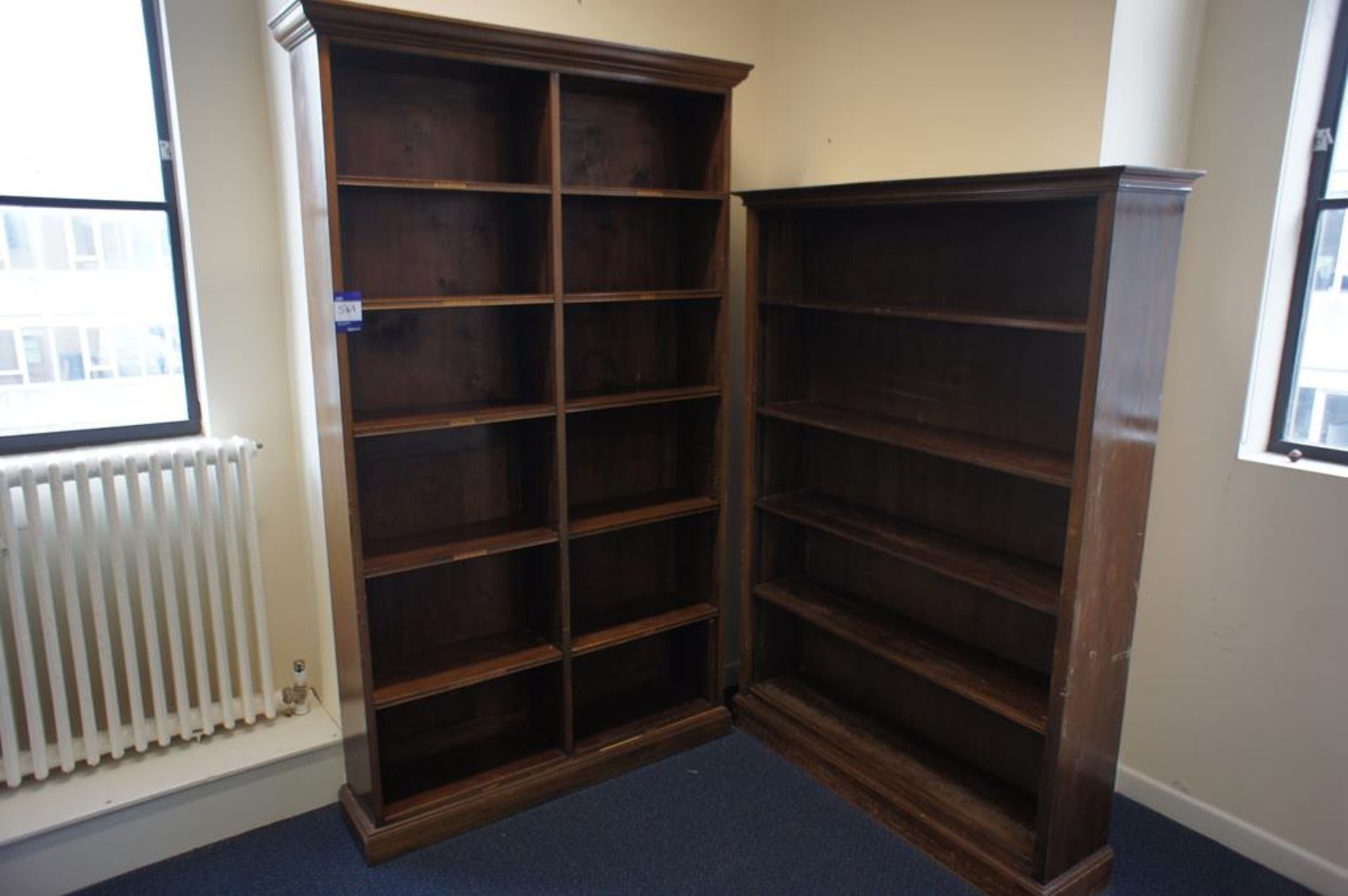 * 2 Mahogany Multi Compartment Storage Units Photographs are provided for example purposes only