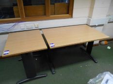 * Oak Effect Office Table 650 x 800 with Oak Effect Office Table 1200 x 800 Photographs are provided