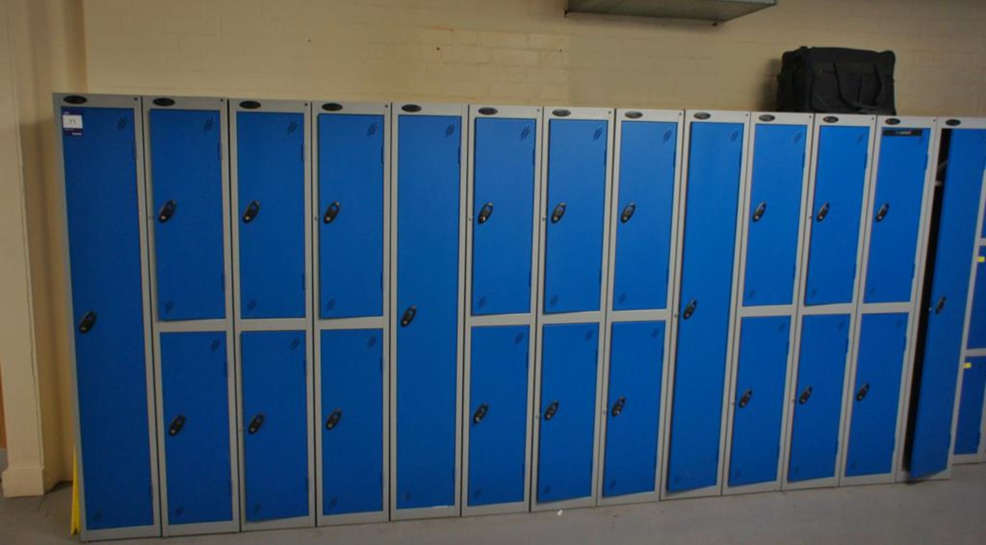 * 13 Units Probe Steel Personel Lockers, Blue Photographs are provided for example purposes only and