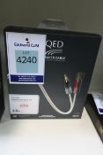 QED Silver Anniversary XT 3m Speaker Cable with Airlock Termination and Forte Banana Connectors