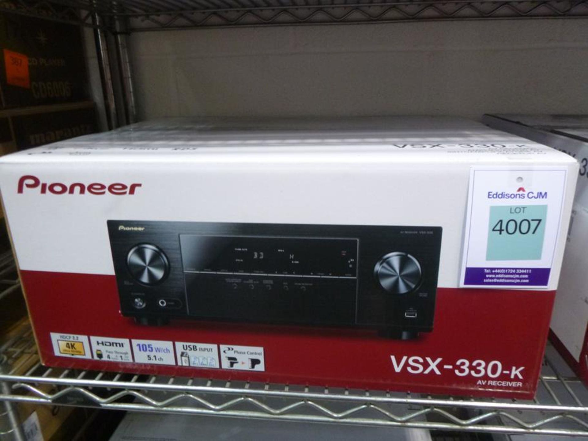 Pioneer VSX-330-K AV Receiver Black