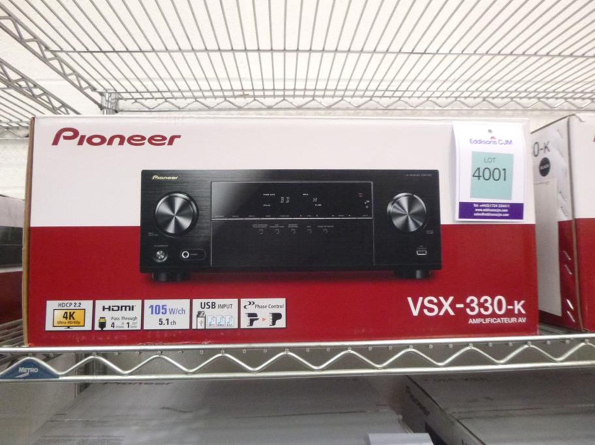 Pioneer VSX-330-K AV Receiver Black