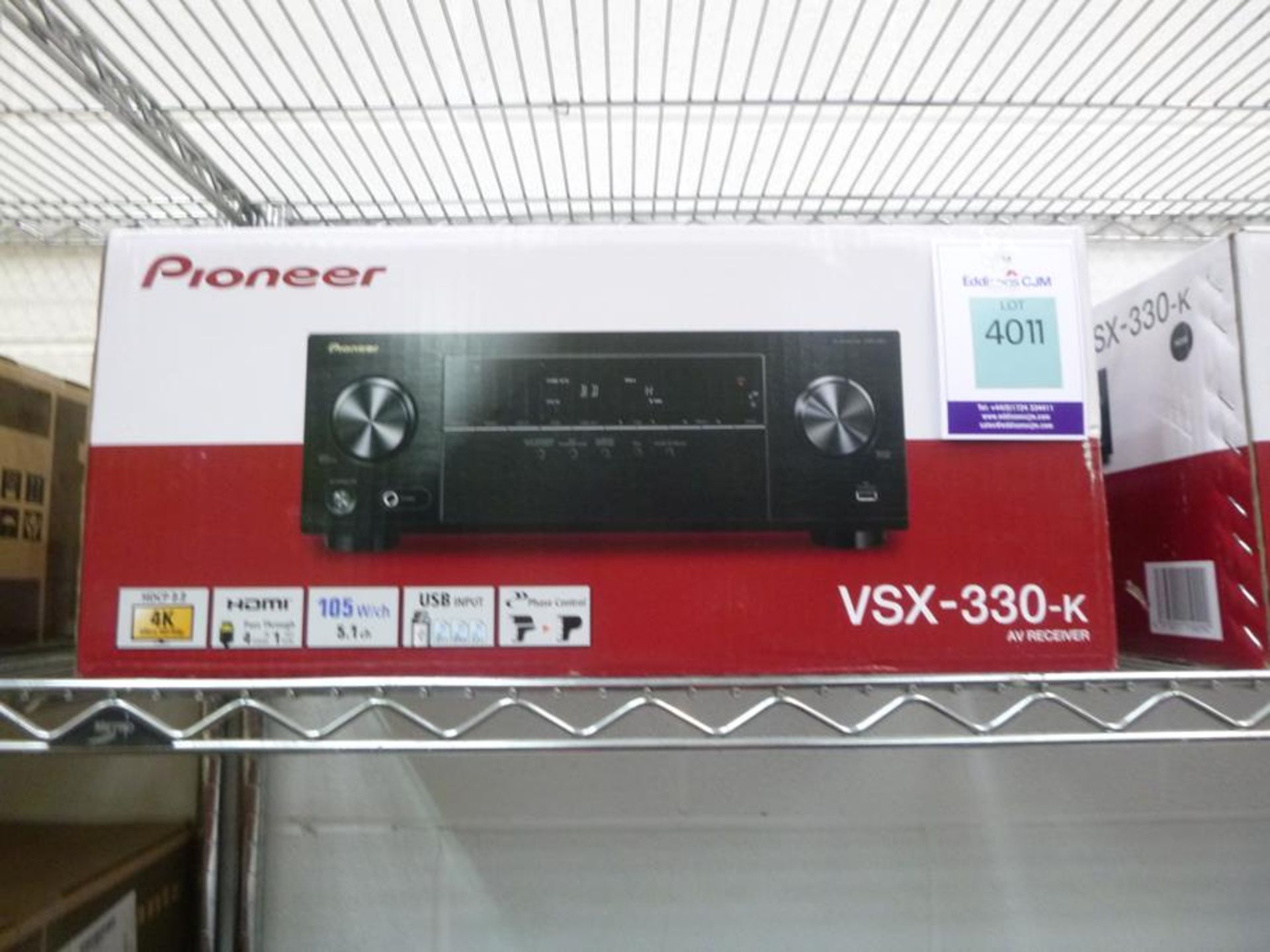 Pioneer VSX-330-K AV Receiver Black