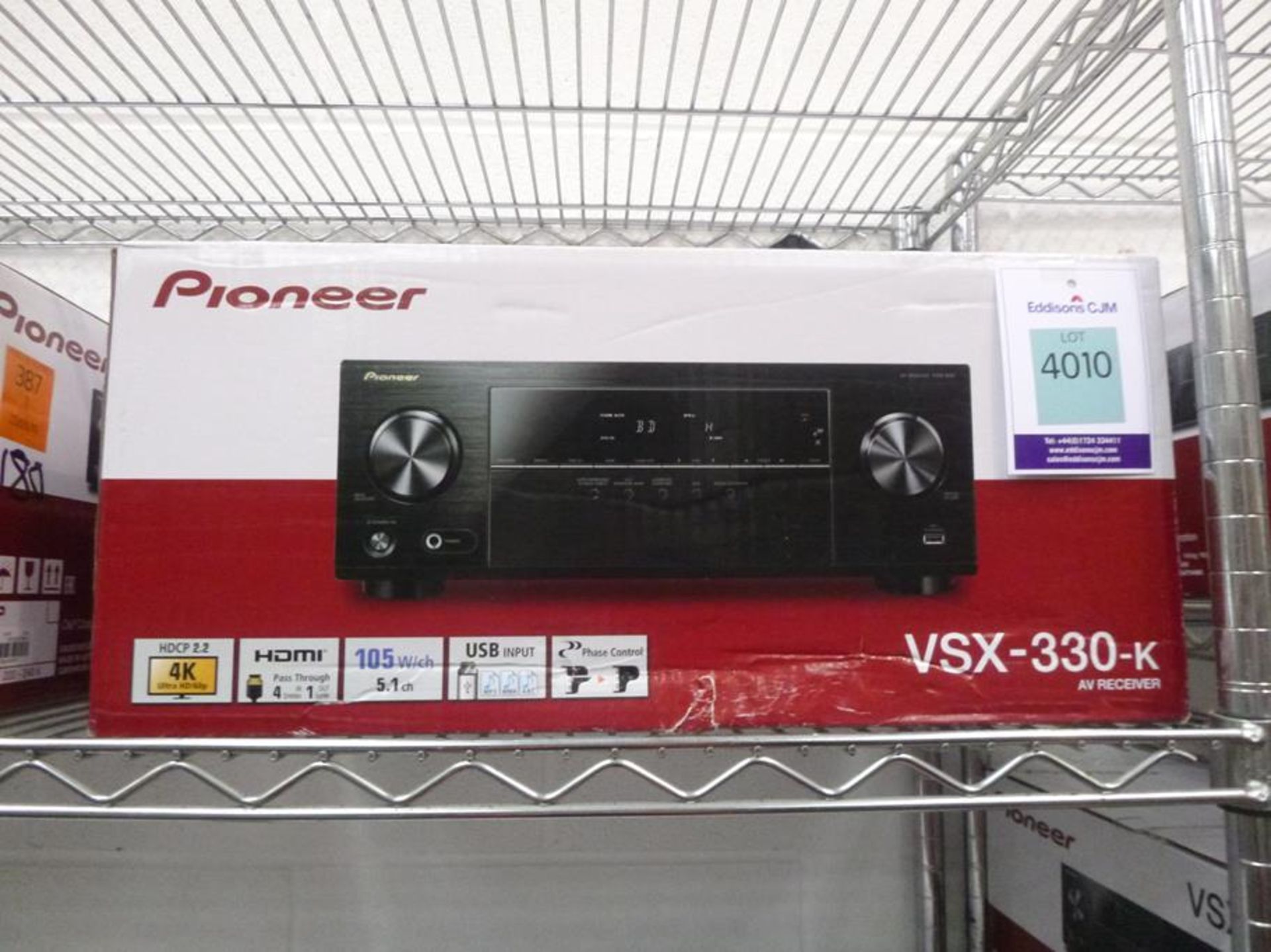 Pioneer VSX-330-K AV Receiver Black