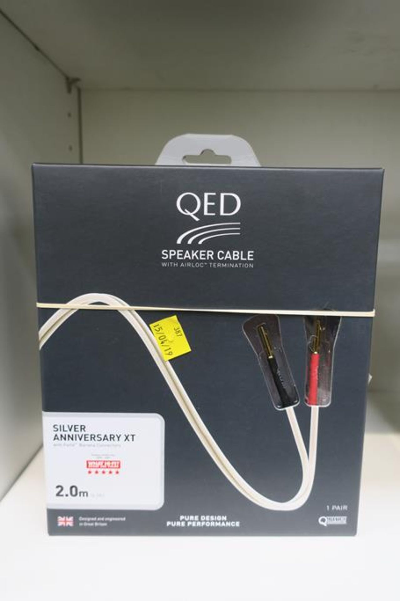 QED Silver Anniversary XT 2m Speaker Cable with Airlock Termination and Forte Banana Connectors and - Image 3 of 4