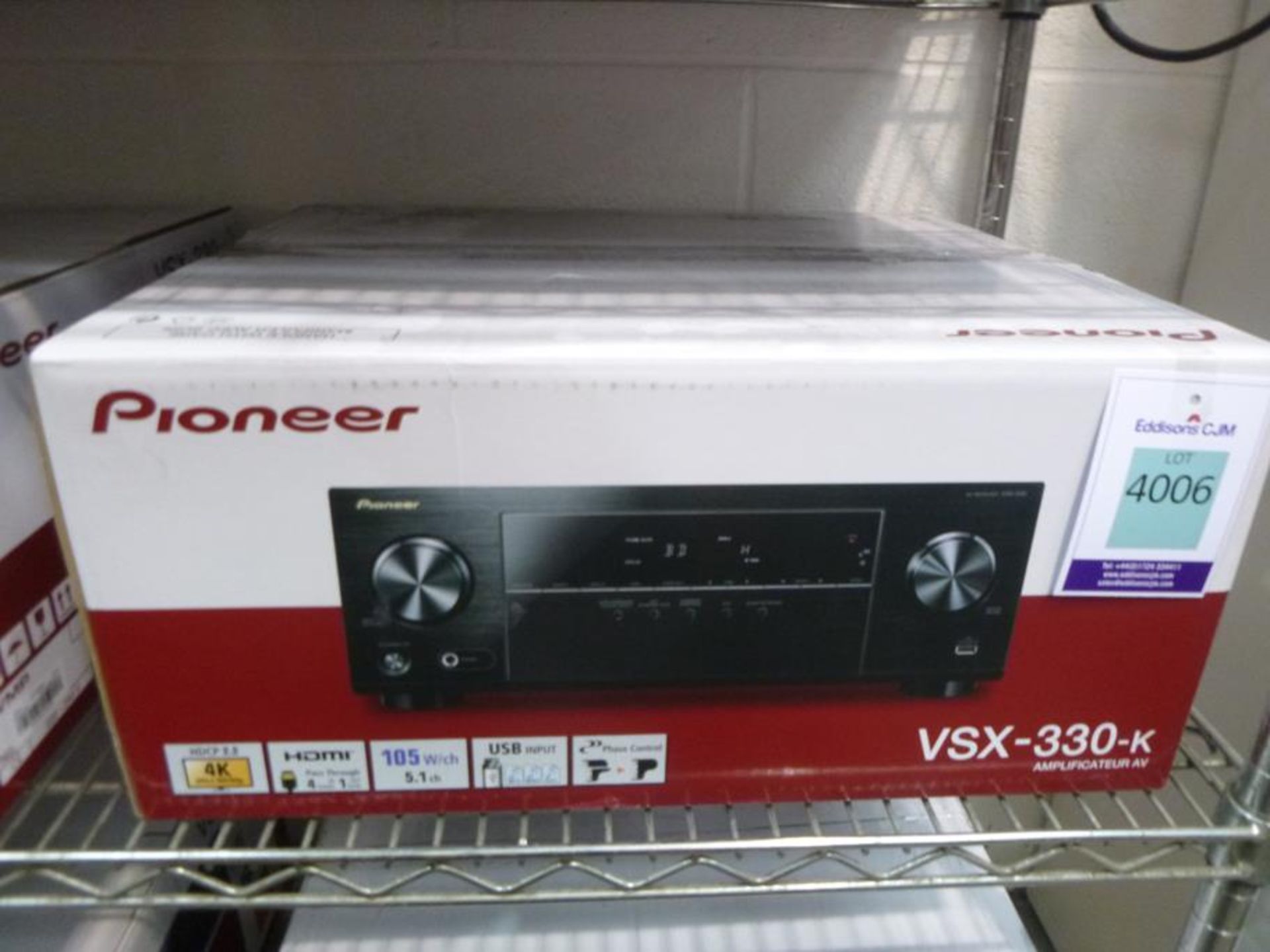 Pioneer VSX-330-K AV Receiver Black