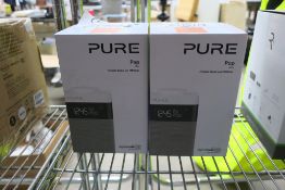 Pure Siesta S2 Clock Radio-Graphite (boxed) (RRP £59.99) together with 2 x Pure Pop-Mini Portable Cl