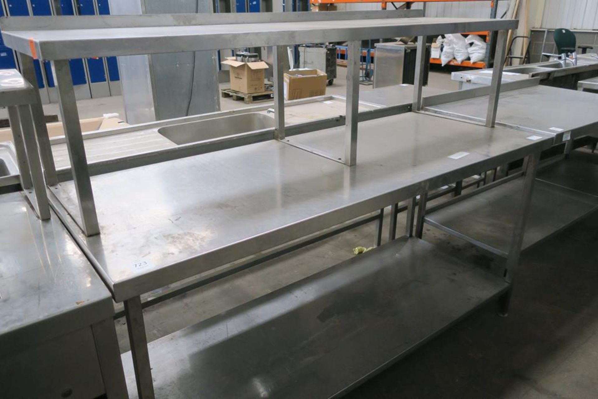 S/Steel Preparation Unit with Shelf