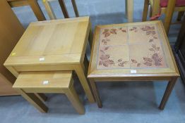 A nest of two Coffee Tables and Occasional Table
