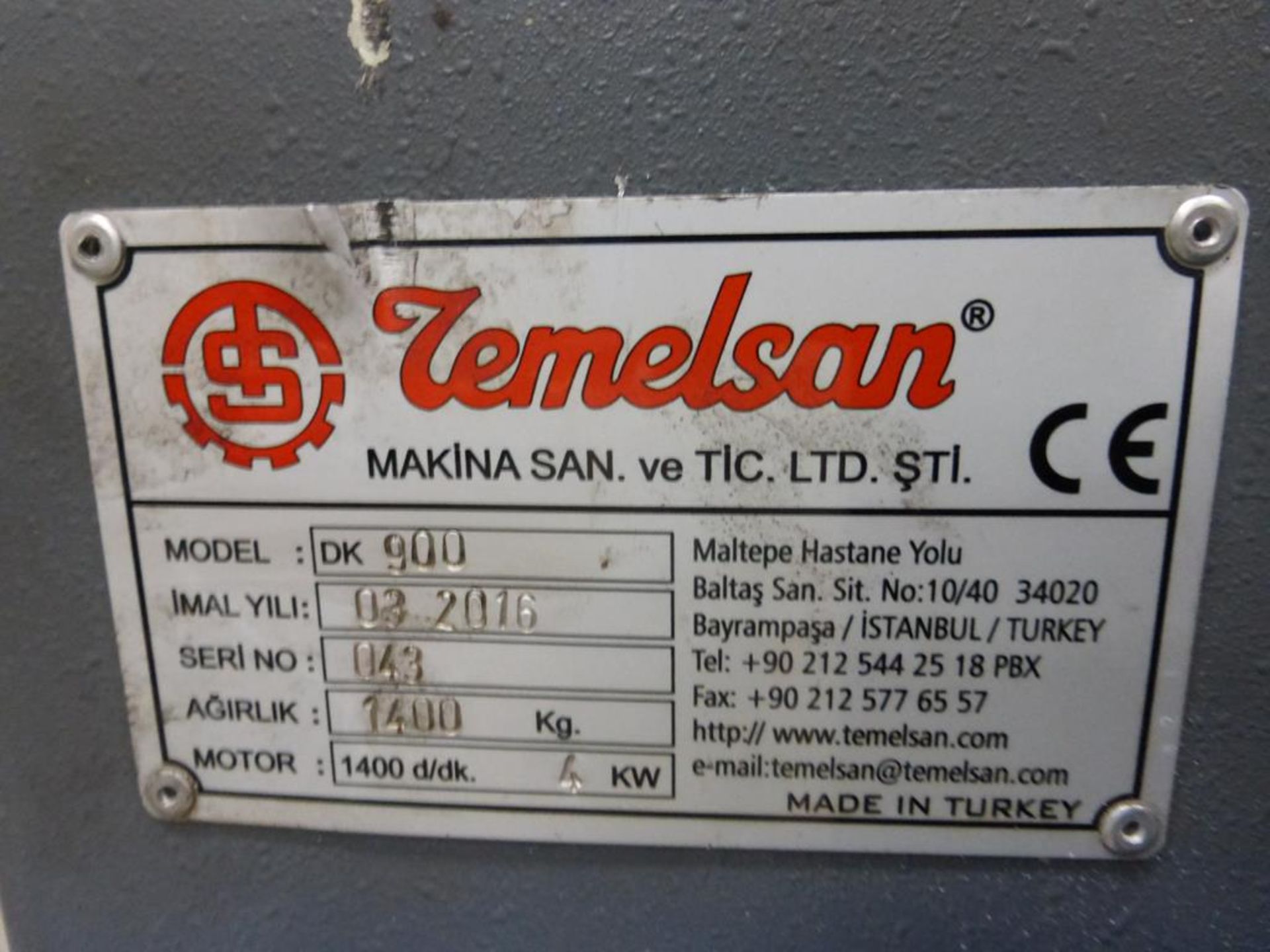 A Temelsan Manual Vertical Bandsaw - Image 9 of 9