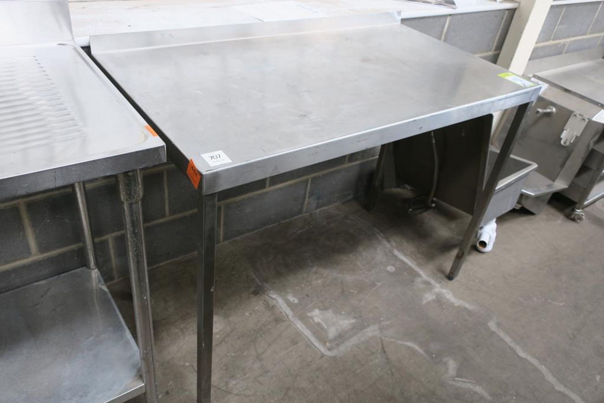 S/Steel Preparation Unit with Splashback