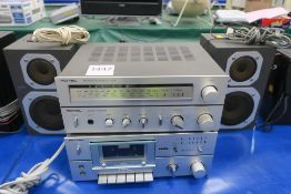 Rotel RMX 70 Receiver & RMD 70 Cassette Deck with a Pair of RML 70 Speakers