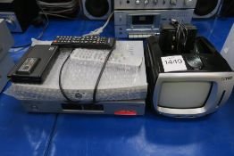 MTEC Portable TV, Virgin V Box, Matsui DTR2 Digital Receiver and a Kodak Disk 6000 Camera