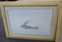 A pair of DC Bell Prints of Humber Ferries