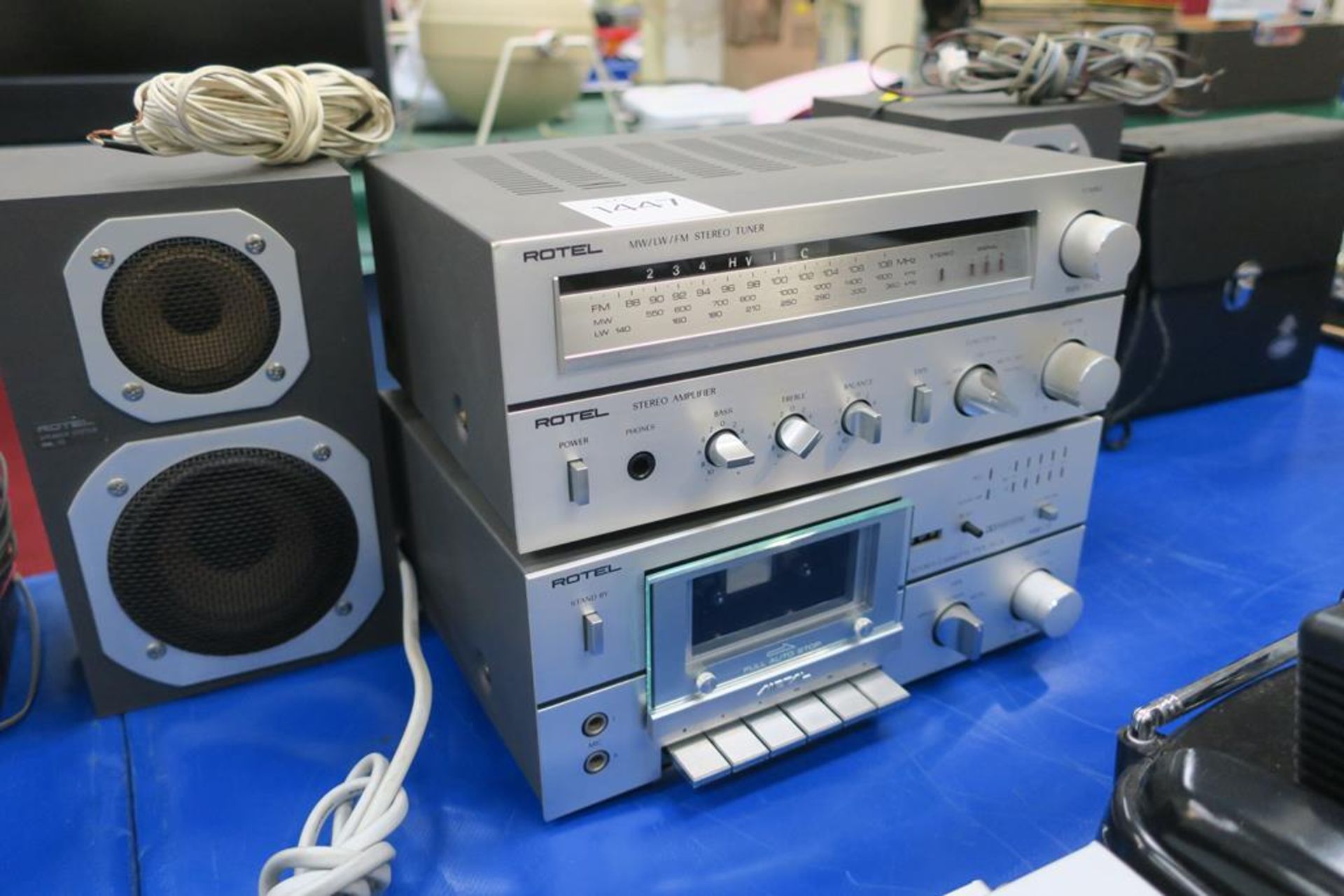 Rotel RMX 70 Receiver & RMD 70 Cassette Deck with a Pair of RML 70 Speakers - Image 4 of 4